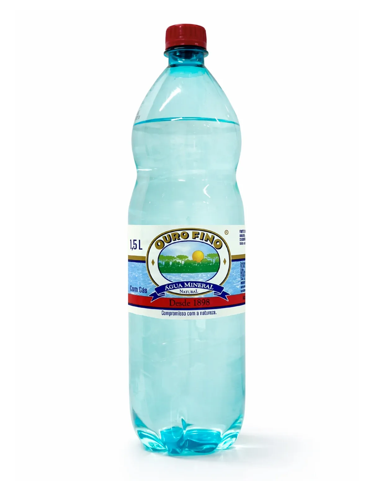 Embalagem de Água Mineral com Gás — 1,5 L